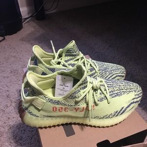 Yeezy zebra 350 frozen yellow US 9.5